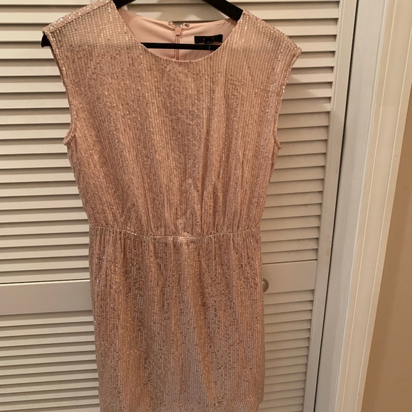 J Crew Light Pink Sequin Dress NWT - Picture 1 of 4